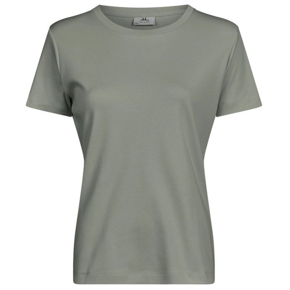 Tee Jays Womens/Ladies Pima Cotton T-Shirt / Sage